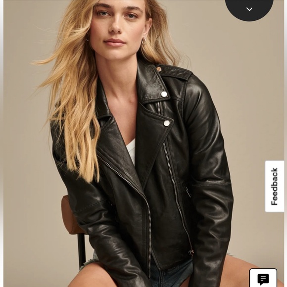 Lucky Brand Jackets & Blazers - Luckily Brand Leather Moto Jacket